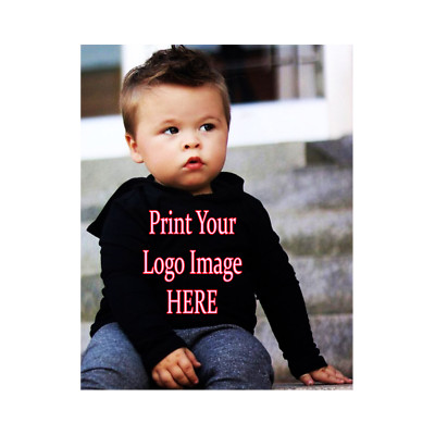 Toddlers Hoodies Print Your Own Logos Names Numbers Images Pictures Personalized