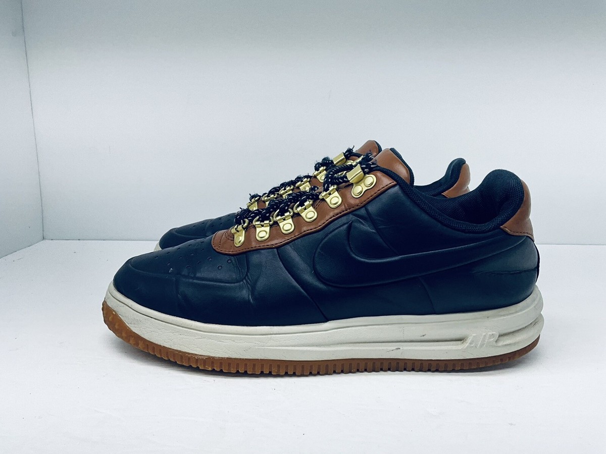 Nike Lunar Force 1 Duckboot Low Obsidian Brown Mens Size 9.5