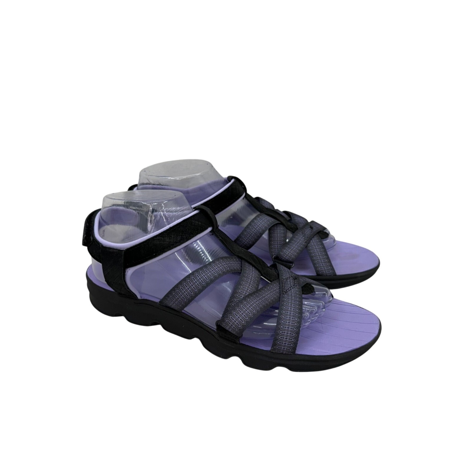 APL Scarpe sandali JSport Kaia nero viola cinturino regolabile 1769643 donna taglia 10 M