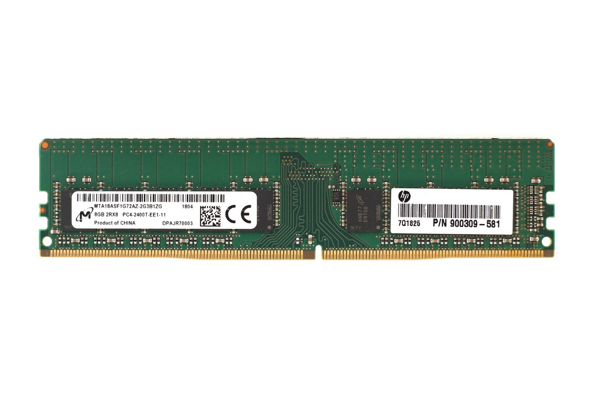 Micron DDR4 8GB 2400MHz メモリ2枚組 Micron 8GB 2RX8 PC4-2400T-EE1-11 ECC Unbuffered Memory