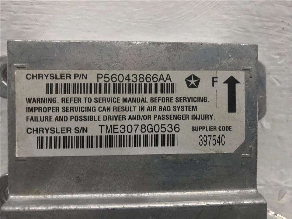 Dodge Durango 1999 módulo de retención de bolsa OEM 56043866AA Foto 4 de 4