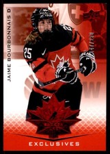 2021-22 UPPER DECK EXCLUSIVES JAIME BOURBONNAIS 147/250 TEAM CANADA WOMEN #66