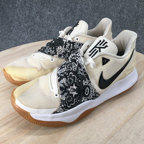 Nike Shoes Mens 7.5 Kyrie Low Basketball Mesh Lace Up Sneakers A08979-100 Beige - Picture 3 of 12