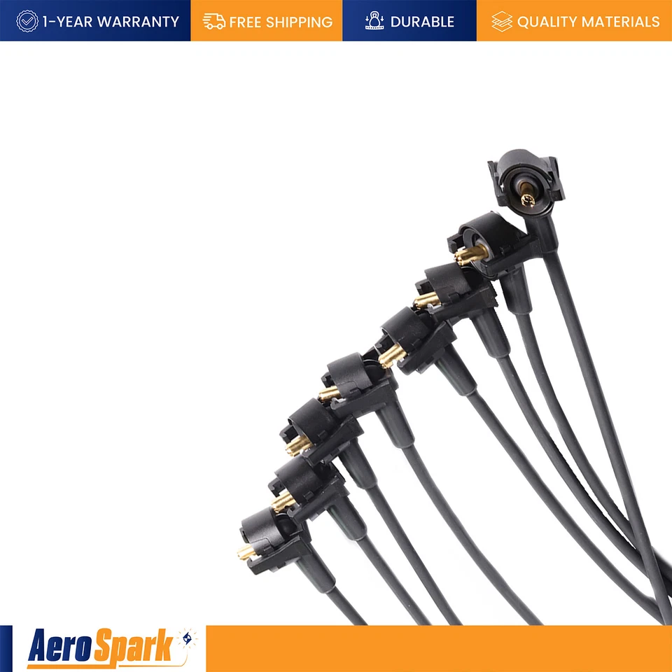 Juego de cables de 8 mm y bujía de platino 8X para Ford F-150 1997-1999 4,6 L V8 WR5934 Foto 4 de 4