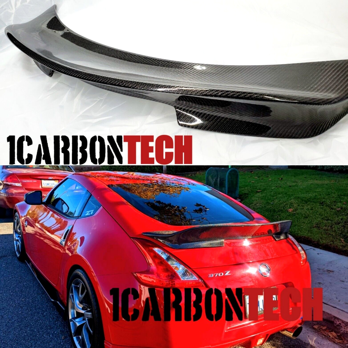 PURE CARBON FIBER TRUNK TAIL WING DUCKBILL FITS NISSAN 370Z 370 Z