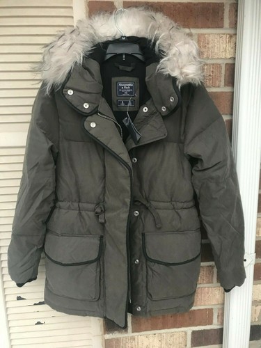 Faux Fur Hooded Puffer Jacket size 