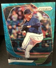 Corey Kluber(Texas Rangers)2020 Panini Prizm Teal Wave Baseball Card