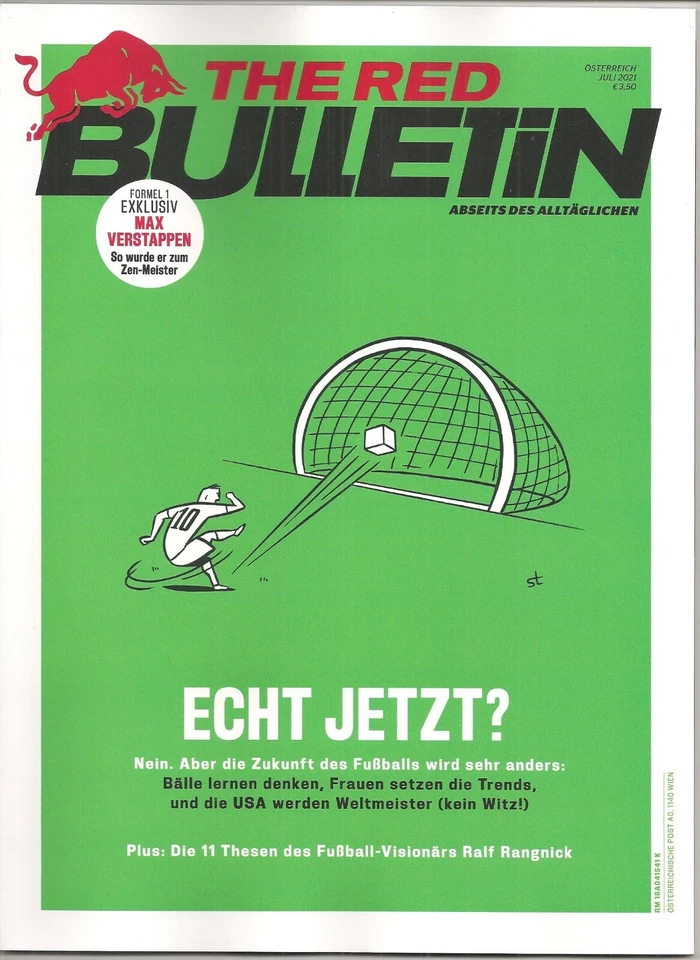 The Red Bulletin - "Echt jetzt? - Die Zukunft des Fußballs" - Juli 2021 - Bild 1 von 1