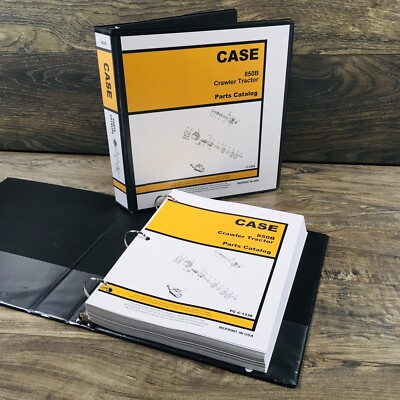 #ad #ad Case 850B Crawler Tractor Parts Manual Catalog Book Assembly Schematic Binder $56.97