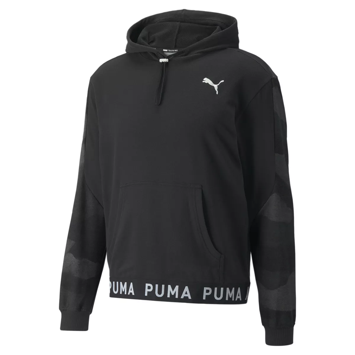 Mens puma hoodie black sales