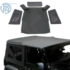 Kit Replacement Soft Top w/ Tinted Rear Windows For Jeep Wrangler 2-Door 2010-17