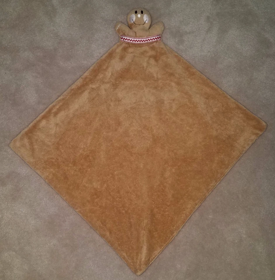 Gingerbread Man Lovey Peluche Suave Vellón Bebé Juguete Marrón Navidad Vacaciones Galleta Foto 2 de 4