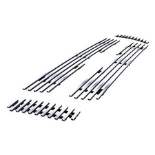 Fits 01-05 Ford Explorer Sport Trac Upper Stainless Chrome Billet Grille Insert