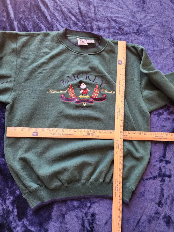 Vtg 90s Disney Mickey Mouse Embroidered Graphic Sweatshirt Men’s  Xl Exc Cond. - Image 4 of 4