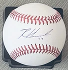 RARE ROOKIE RECE HINDS WITH ROOKIE #77 SIGNED PSA/DNA AUTHENTICATED MLB BASEBALL