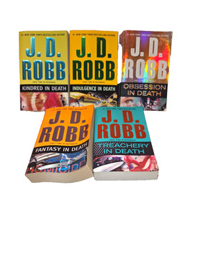 J.D. Robb Bundle (Pocketbook) Five Different Paperback books, see inside