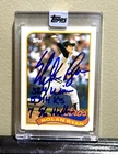 Nolan Ryan Signed 1989 Topps Baseball Card Autographed Rangers Astros COA MLB