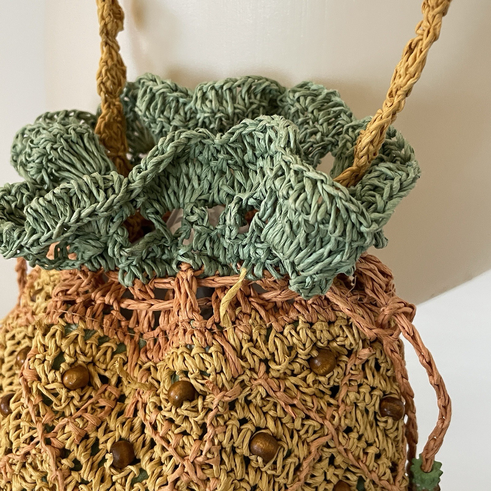 Cappelli Pineapple Drawstring Pouch Shoulder Bag … - image 4