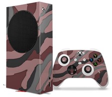 Skin Wrap for XBOX Series S Console Controller Camouflage Pink