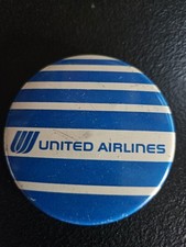 Vintage United Airlines Blue And White Pin