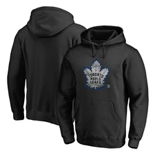 Men's Black Toronto Maple Leafs Core Smoke Pullover Hoodie