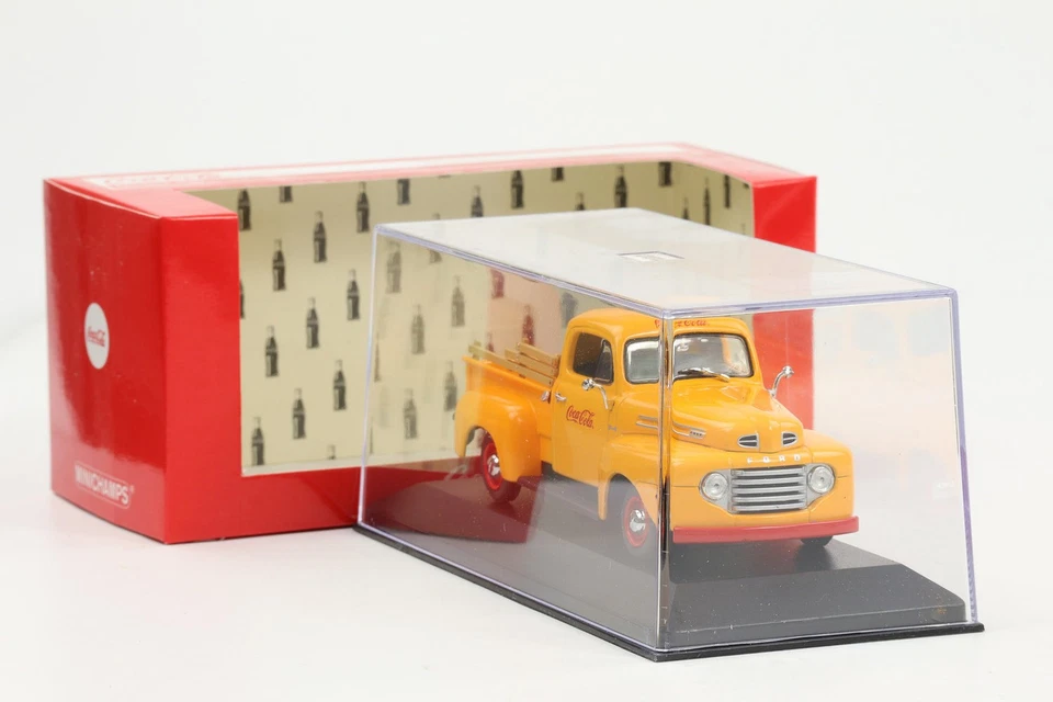 1:43 Minichamps Ford F1 1949 Coca Cola Pickup Orange 1949 - Image 4 of 4
