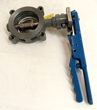 Ohio Valve 3" Butterfly Valve w/Lever Operator 150psi Cast Steel Body SS Disc