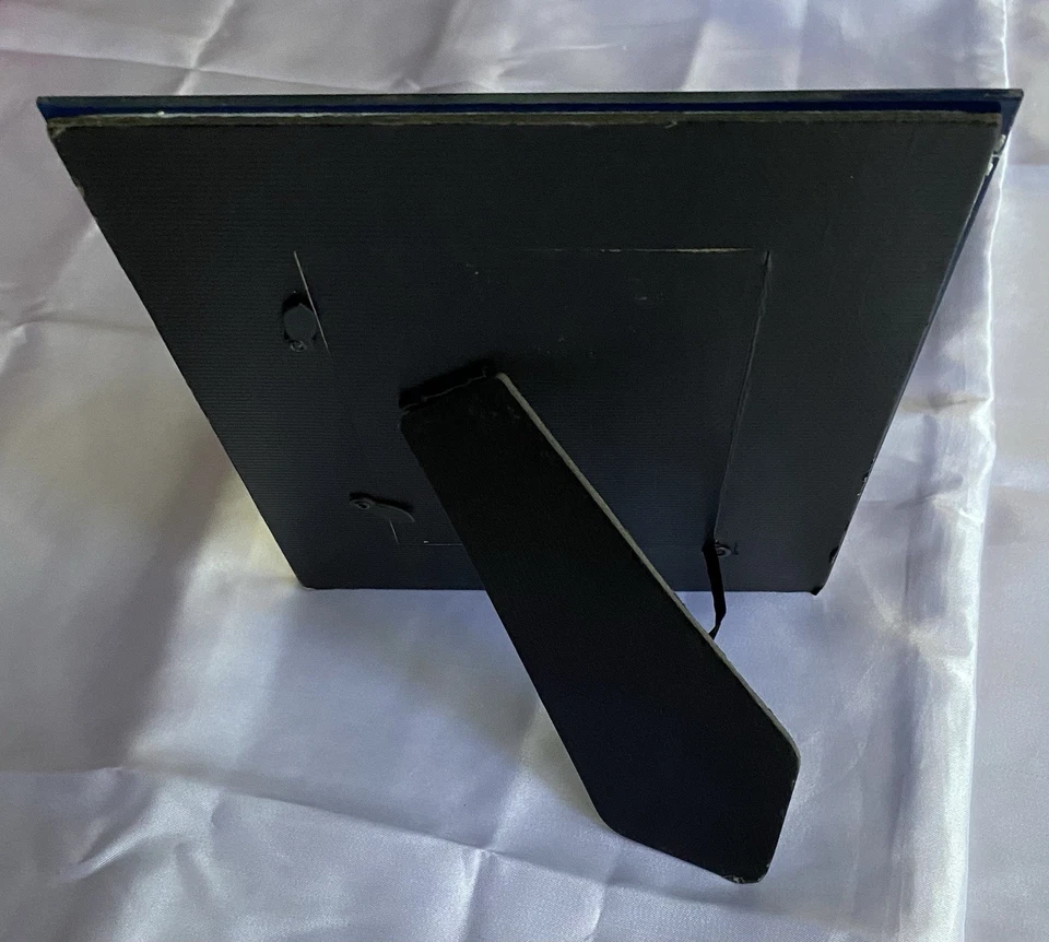 Hermoso marco de vidrio AZUL para fotos de 4 X 6 Foto 4 de 4