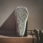999 AG 35.6 Gm Recycled Refined Hammerd Poured Coffin Bar Mason Bee Mint Ut #14