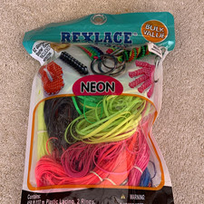 Rexlace Neon Plastic Lacing Craft Cord, Multicolor, MPN 369371