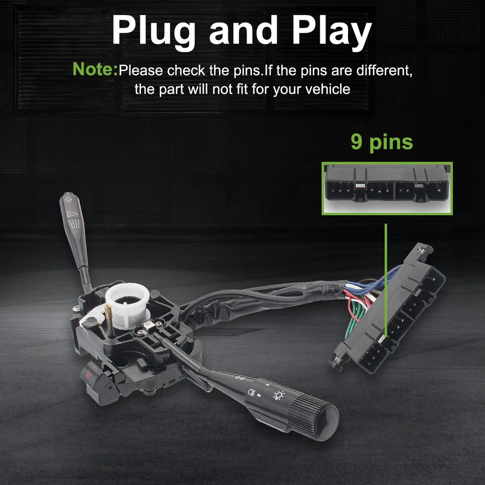 Interruptor limpiaparabrisas faros señal de giro camioneta 4Runner 1984-1989 84310-35180 15P Foto 3 de 4