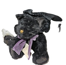 Boyds Bear Halloween Black Cat Witch Zelda Witchypuss Spider Hat Be Witcha Soon