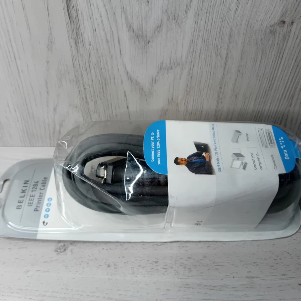 BELKIN IEEE 1284 PRINTER CABLE 3M - NEW IN BOX - Image 4 of 4