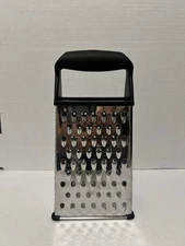 OXO Softworks Box Grater/Multiple Stainless Steel Grating Surfaces/Non-Slip Grip