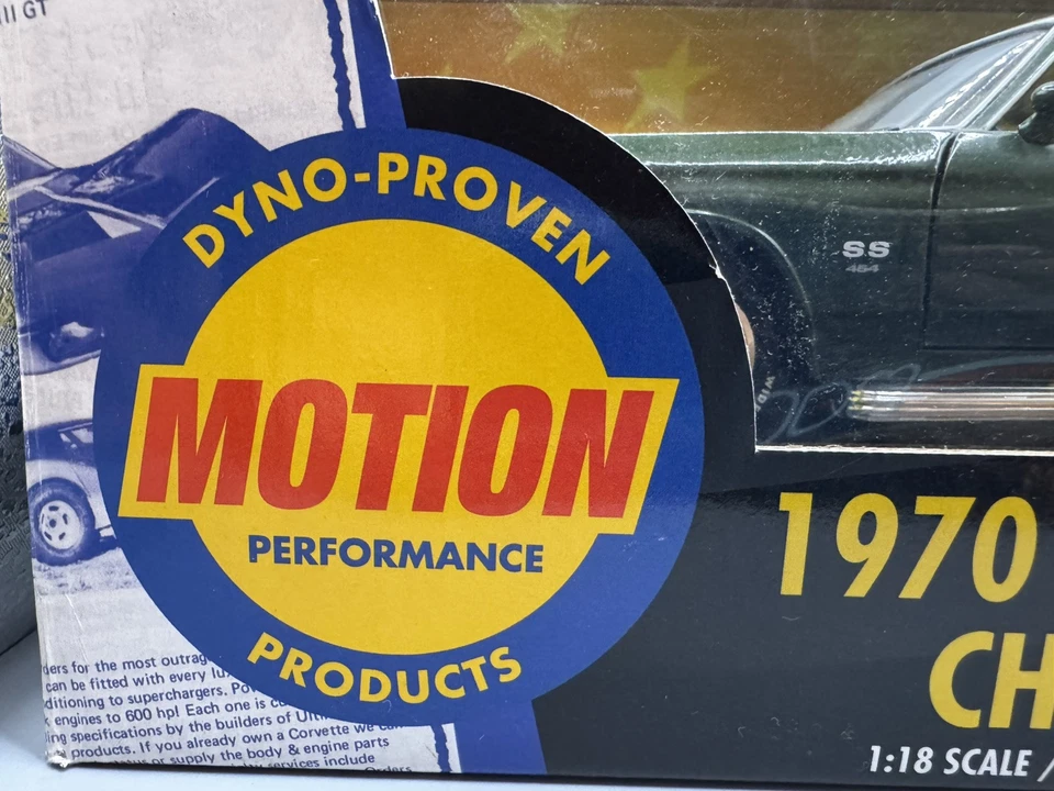 Chevrolet Chevelle SS454 (Baldwin Motion) 1970 American Muscle ERTL 1:18 rara - Immagine 4 di 4