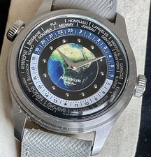 EUC Automatic Merkur World Time Two Crowns
