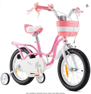 Mädchenfahrrad 18 Räder, Royal Baby little swan pink, neu im Karton.