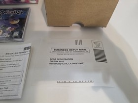 Nights Into Dreams Sega Saturn Big Box Case Inserts Only - No Disc, Control Pad