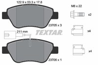 Textar Bremsbelagsatz Scheibenbremse Q+ 2370502 FüR Lancia Musa Fiat Bravo Panda