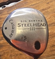 Callaway Big Bertha Steelhead III 5 Wood Right-Handed Firm Uniflex Steel Shaft