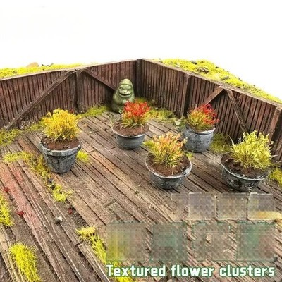 1:64 Scale Diorama Flower Clusters DIY Miniature Scene Landscaping Material