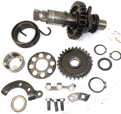 1977 Yamaha TT500 XT TT 500 Kickstart Shaft & Gear w/spring AHRMA OEM VTG 76-81