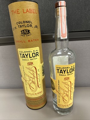 Colonel EH Taylor Small Batch Uncut Unfiltered Bourbon Bottle & tube 750ml