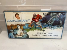 Vintage 1968 Board Game Selchow & Righter What Shall I Be Career Game for Boys