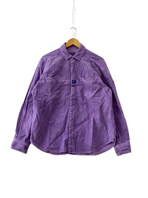 C.E (CAV EMPT) OVERDYE CORD DESIGN BIG SHIRT Corduroy Long-Sleeve Shirt S Cotton