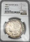 1882 O/O Morgan Silver Dollar Top 100 VAM-7 MS63 RARE Collectible Coin!!