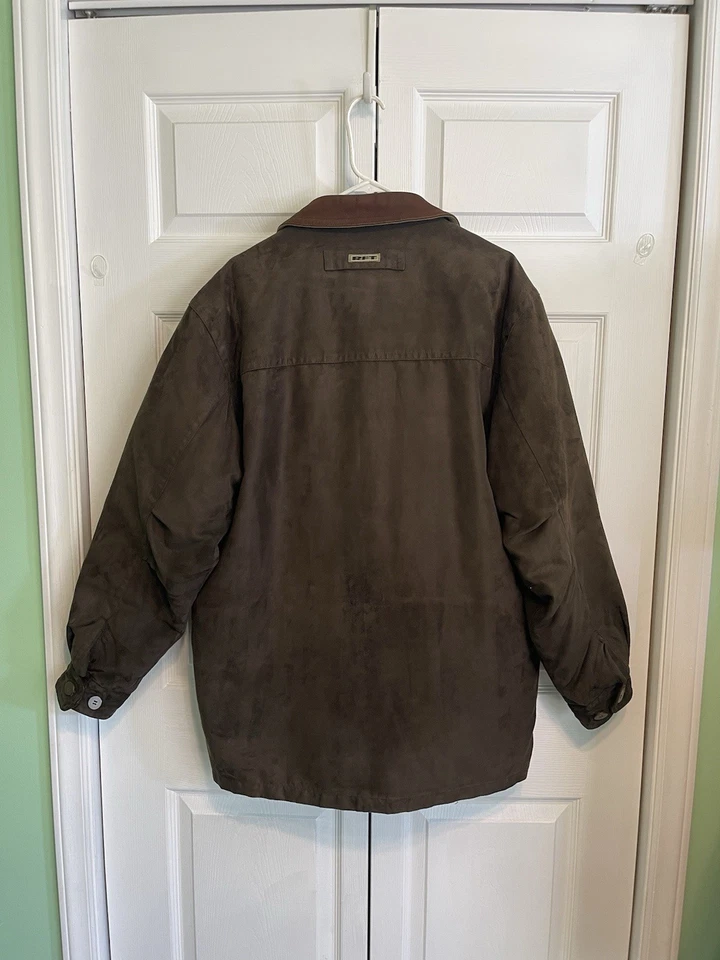 RFT RAINFOREST - Men's Removable GooseLiner - Leather Chore Barn Jacket - Medium - Image 2 of 4