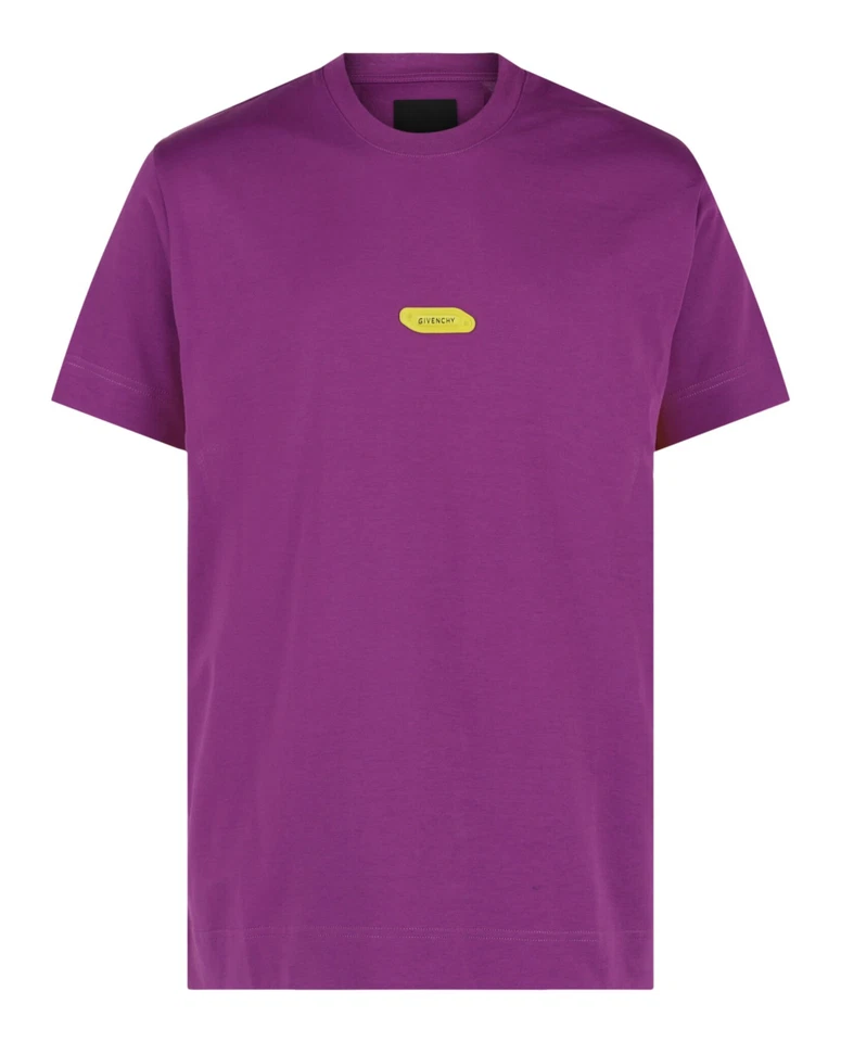 Camiseta Givenchy masculina logotipo gola redonda manga curta