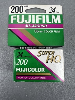 Vintage FUJIFILM 35mm Fujicolor Super HQ 200 Speed 24 EXP. Film NOS (expired)
