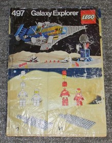 LEGO 497 - Classic Space: Galaxy Explorer - 1979 - NO BOX / PLEASE READ